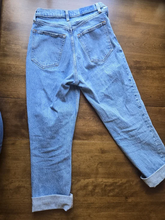 Abercrombie & Fitch 90s Straight Jeans Ultra High Rise Curve Love Size 27 Short - Picture 3 of 6
